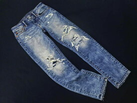 AMERICAN EAGLE アメリカンイーグル クラッシュ加工 リメイク デニムパンツ size26/紺 ■■ ☆ dha1 レディース【USED】【中古】【古着】【ブランド古着買取・販売ABJ】