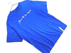 GUESS ゲス 刺繍 Tシャツ sizeXL/青 ■◆ ☆ edc6 メンズ【USED】【中古】【古着】【ブランド古着買取・販売ABJ】