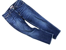 tommy jeans トミージーンズ USED加工 テーパード デニムパンツ size30/インディゴ ■■ ☆ edc4 メンズ【USED】【中古】【古着】【ブランド古着買取・販売ABJ】