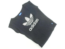 ネコポスOK adidas originals アディダスオリジナルス ロゴプリント プルオーバー カットソー sizeS/黒 ■◆ ☆ edc6 レディース【USED】【中古】【古着】【ブランド古着買取・販売ABJ】