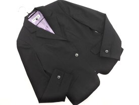 リミテッドエディション そごう・西武 ATSURO TAYAMA ウール混 ストライプ テーラード ジャケット size38/黒 ■◇ ☆ gca9 レディース【USED】【中古】【古着】【ブランド古着買取・販売ABJ】