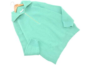 SM2 サマンサモスモス rhythm リズム ハーフジップ ニット セーター sizeF/緑 ◇■ ☆ gab3 レディース【USED】【中古】【古着】【ブランド古着買取・販売ABJ】