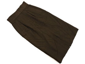 Spick &amp; Span スピック＆スパン ウール混 フロントファスナー タイト スカート size36/茶 ◇■ ☆ fkb4 レディース【USED】【中古】【古着】【ブランド古着買取・販売ABJ】