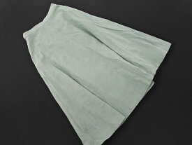 URBAN RESEARCH アーバンリサーチ ITEMS スウェード調 フレア スカート sizeF/ミント ◇■ ☆ gab3 レディース【USED】【中古】【古着】【ブランド古着買取・販売ABJ】