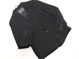 Spick &amp; Span スピック＆スパン ウール混 ストライプ テーラード ジャケット size38/黒 ◇■ ☆ flc5 レディース【USED】【中古】【古着】【ブランド古着買取・販売ABJ】