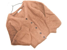CECIL McBEE セシルマクビー ショート丈 カーディガン sizeM/茶 ◇■ ☆ gab3 レディース【USED】【中古】【古着】【ブランド古着買取・販売ABJ】
