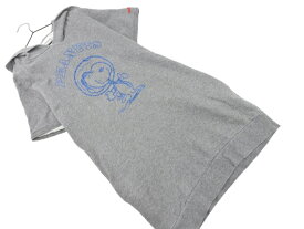 MILKFED ミルクフェド PEANUTS スヌーピー フロッキープリント 半袖 パーカー ワンピース sizeS/グレー ■◆ ☆ ffc5 レディース【USED】【中古】【古着】【ブランド古着買取・販売ABJ】
