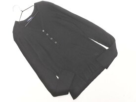 BURBERRY バーバリー シルク カシミヤ混 ニット セーター size4/黒 ◇■ ☆ fla8 レディース【USED】【中古】【古着】【ブランド古着買取・販売ABJ】