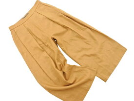 Spick &amp; Span スピック＆スパン ウール混 タック ガウチョ パンツ size36/キャメル ◇■ ☆ fla8 レディース【USED】【中古】【古着】【ブランド古着買取・販売ABJ】