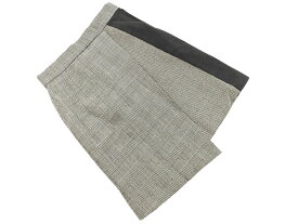 Diagram ダイアグラム ウール混 グレンチェック 巻き ラップ 調 スカート size36/白x黒 ◇■ ☆ fkb3 レディース【USED】【中古】【古着】【ブランド古着買取・販売ABJ】