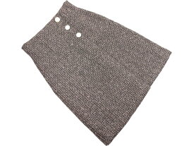 PROPORTION プロポーション ボディドレッシング ツイード スカート sizeXS/黒xラベンダー ◇■ ☆ fkb3 レディース【USED】【中古】【古着】【ブランド古着買取・販売ABJ】