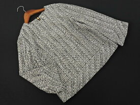 新品 B:MING BEAMS ビームス ツイード ブラウス シャツ sizeS/白x黒 ◇■ ☆ fkb3 レディース【USED】【中古】【古着】【ブランド古着買取・販売ABJ】