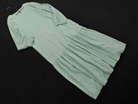 NATURAL BEAUTY BASIC ナチュラルビューティーベーシック 裾フレア マキシ ワンピース sizeM/ミント ■◇ ☆ gfa3 レディース【USED】【中古】【古着】【ブランド古着買取・販売ABJ】