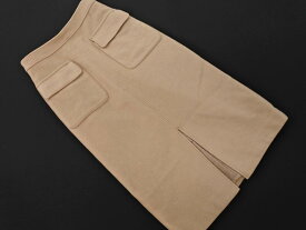 Spick &amp; Span スピック＆スパン ウール混 フロントスリット タイト スカート size34/ライトベージュ ◇■ ☆ gab6 レディース【USED】【中古】【古着】【ブランド古着買取・販売ABJ】