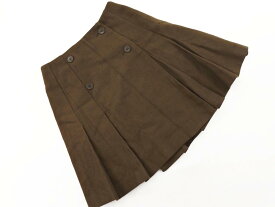 Spick &amp; Span スピック＆スパン ウール100% プリーツ 巻き ラップ スカート size36/カーキ ◇■ ☆ fic9 レディース【USED】【中古】【古着】【ブランド古着買取・販売ABJ】