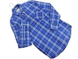 American Apparel アメリカンアパレル チェック シャツ sizeS/青 ■◇ ☆ fcb3 メンズ【USED】【中古】【古着】【ブランド古着買取・販売ABJ】