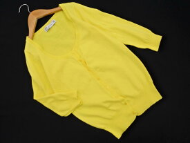 ネコポスOK ZARA ザラ カーディガン sizeS/黄 ■◇ ☆ geb1 レディース【USED】【中古】【古着】【ブランド古着買取・販売ABJ】