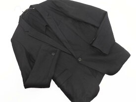 AMERICAN RAG CIE アメリカンラグシー 綿麻 テーラード ジャケット size2/黒 ■◇ ☆ gbb6 メンズ【USED】【中古】【古着】【ブランド古着買取・販売ABJ】