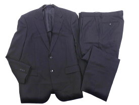KANSAI YAMAMOTO ストライプ セットアップ ジャケット パンツ スーツ sizeBE7/黒 ■■ ☆ eac3 メンズ【USED】【中古】【古着】【ブランド古着買取・販売ABJ】