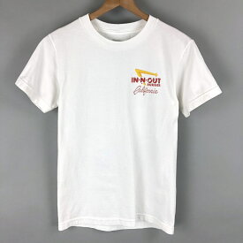 【古着】 IN・N・OUT BURGER California プリントTシャツ ホワイト系 レディースM 【中古】 n004212