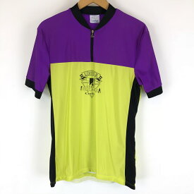 【古着】 LOFFLER サイクリングシャツ 切替えデザイン パープル系 メンズXL 【中古】 n007701