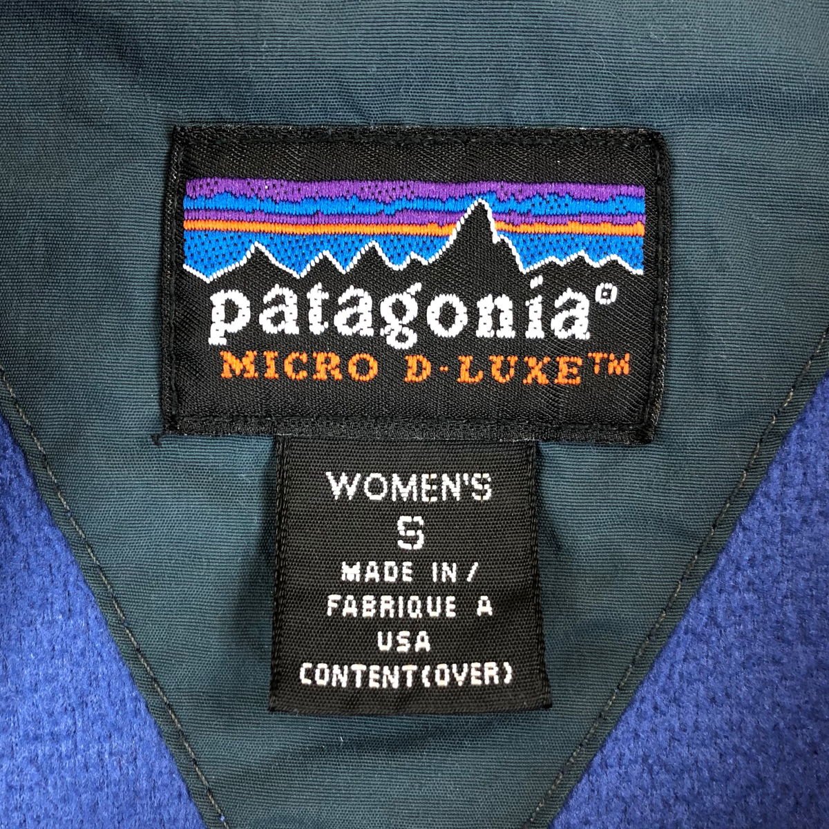 【古着】 Patagonia パタゴニア フリースジャケット フリースプルオーバー 無地 ハーフジップ ブルー系 レディースS n010825 |  古着Lab