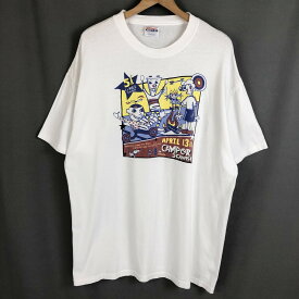 【古着】 キャラクタープリントTシャツ CAMPER SCAMPER POP イラスト イベントもの ホワイト系 メンズXL n019977