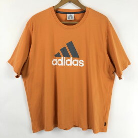 【古着】 adidas アディダス プリントTシャツ オレンジ系 メンズXL以上 【中古】 n023793