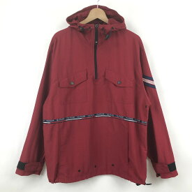 【古着】 TOMMY HILFIGER トミー・ヒルフィガー アノラック ワイン系 メンズL 【中古】 n024711