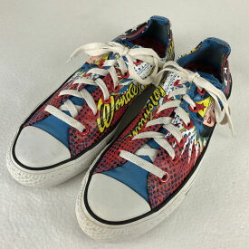 【古着】 CONVERSE コンバース スニーカー ALLSTAR OX LO WONDER WOMAN ワンダーウーマン ブルー系 メンズ25.5cm 【中古】 n029327