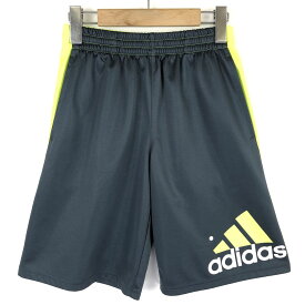 【古着】 adidas アディダス ジャージショートパンツ ネオンカラー ユースもの グレー系 レディースS 【中古】 n029672