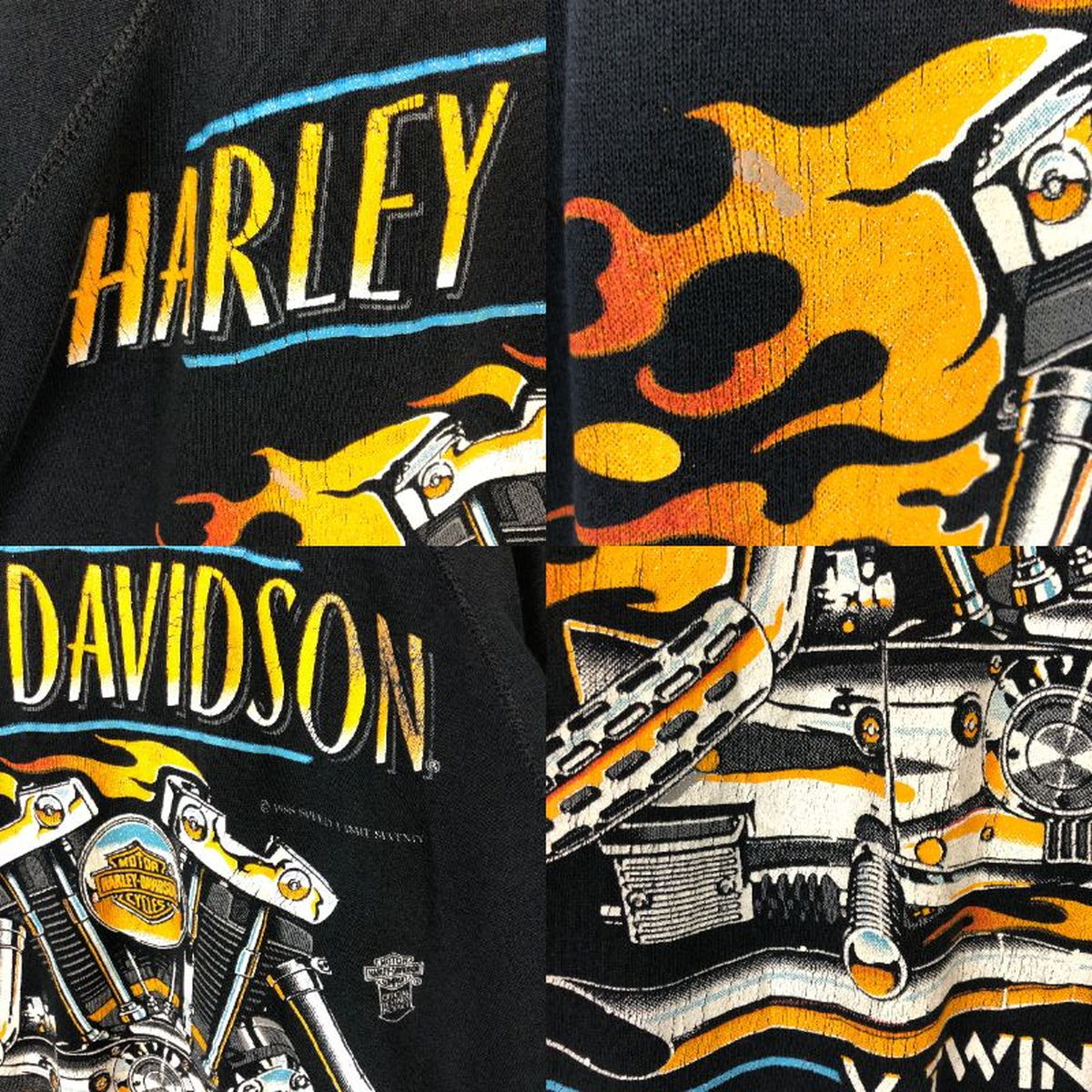 楽天市場】【古着】 Harley-Davidson ハーレーダビッドソン プリント 