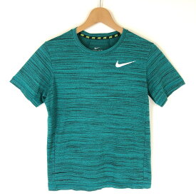 【古着】 NIKE ナイキ スポーツTシャツ DRI-FIT 杢素材 グリーン系 レディースL 【中古】 n030401