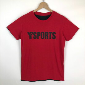 【古着】 Y SPORT リバーシブルTシャツ 両面プリント ロゴプリント made in USA ヴィンテージ レッド系 メンズS 【中古】 n030434