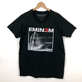 【古着】 エミネム EMINEM バンドTシャツ フォトプリント ブラック系 メンズXL 【中古】 n036562