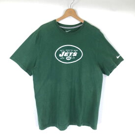 【古着】 NIKE ナイキ Tシャツ NFL NY JETS グリーン系 メンズXL 【中古】 n044331