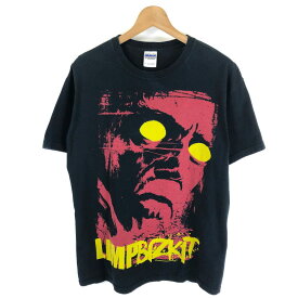 【古着】 LIMPBIZKIT バンドTシャツ 怪物 ツアーもの 両面プリント ブラック系 メンズM 【中古】 n046033