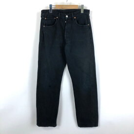 【古着】 Levi's リーバイス 501 デニムパンツ ユーロリーバイス トルコ製 90年代 ブラック系 メンズW31 【中古】 n046066