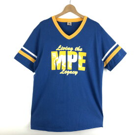 【古着】 AUGUSTA スポーツ Tシャツ MPE legacy チームもの ブルー系 メンズL 【中古】 n046170