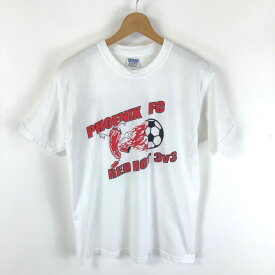 【古着】 Tシャツ 唐辛子 PHOENIX FC サッカー ホワイト系 レディースS 【中古】 n046197