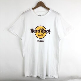【古着】 HARDROCK CAFE ハードロックカフェ Tシャツ ベネチア ホワイト系 メンズM 【中古】 n046314