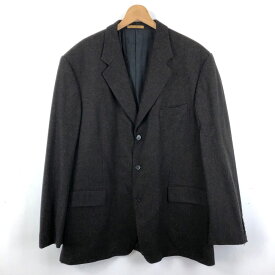 【古着】 Yves Saint Laurent? イヴサンローラン テーラードジャケット ウールジャケット 90年代 ブラウン系 メンズXL 【中古】 n048996