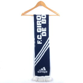 【古着】 adidas アディダス サッカーマフラー FC ジロンダン ボルドー ネイビー系 【中古】 n049703