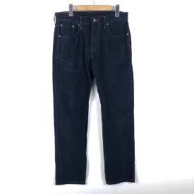 【古着】 Levi's リーバイス 502 コーデュロイパンツ 細畝 ストレッチ テーパード ジャパン企画 ネイビー系 メンズW30 【中古】 n050005