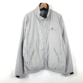 【古着】 SERGIO TACCHINI セルジオタッキーニ ナイロンジャケット ブルゾンタイプ フリース裏地 グレー系 メンズXL 【中古】 n050228