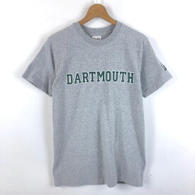 【古着】 THE COTTON EXCHANGE カレッジTシャツ DART MOUTH やや厚手 90年代 グレー系 メンズS 【中古】 n051704