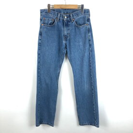 【古着】 Levi's リーバイス 505 デニムパンツ レギュラーストレート ジャパン企画 バングラディッシュ製 00s ブルー系 メンズW29 【中古】 n052356