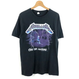 【古着】 METALLICA メタリカ バンドTシャツ RIDE THE LIGHTNING 2007 ブラック系 メンズL 【中古】 n052455