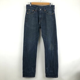 【古着】 Levi's リーバイス 505 デニムパンツ レギュラーストレート 00s ネイビー系 メンズW30 【中古】 n052590