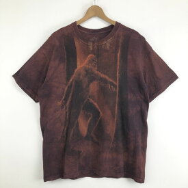 【古着】 THE MOUNTAIN Tシャツ 怪物 ビッグフッド ブラウン系 メンズL 【中古】 n052638